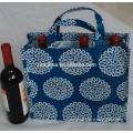 R-PET WOVEN WITH LAMINATED THREE BOTTLE WINE BAG 100